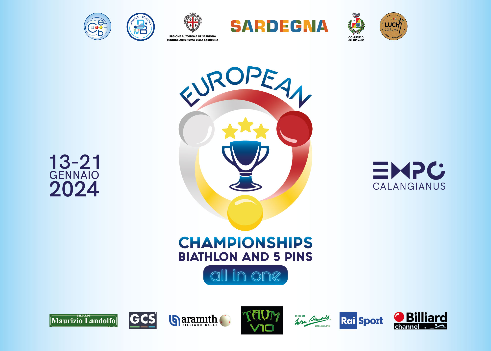 EUROPEAN CHAMPIONSHIPS BIATHLON AND 5-PINS “ALL IN ONE”.. CI SIAMO!