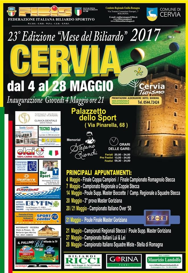 Programma PINARELLA PALAZZETTO DELLO SPORT Sez. STECCA 2017