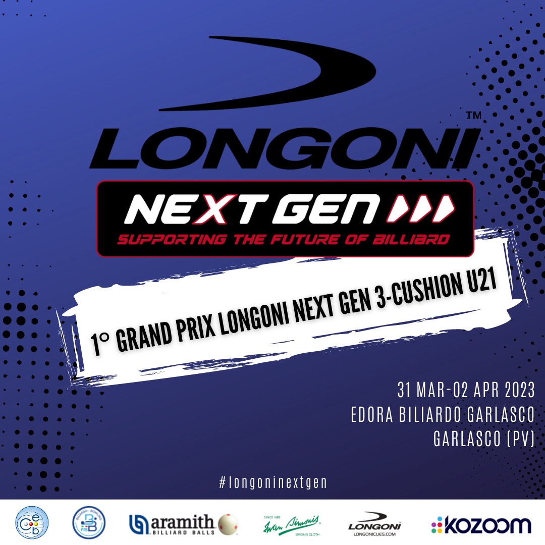 1° GRAND PRIX LONGONI NEXT GEN 3-CUSHION UNDER 21 