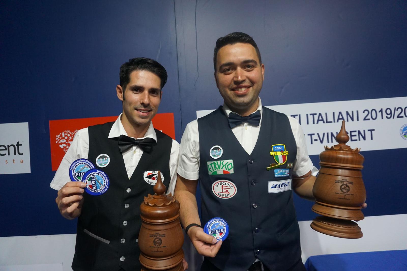 MATTEO GUALEMI E MICHEL GALEOTTI SI RICONFERMANO CAMPIONI ITALIANI A COPPIE