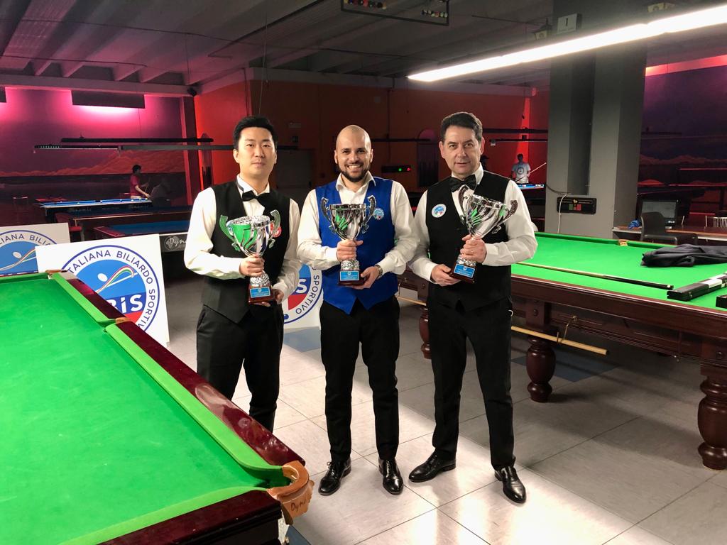 SNOOKER – MANOLI, LU E FUCELLI SI AGGIUDICANO LA 3^ PROVA DEL TORNEO DELLA BANDIERA