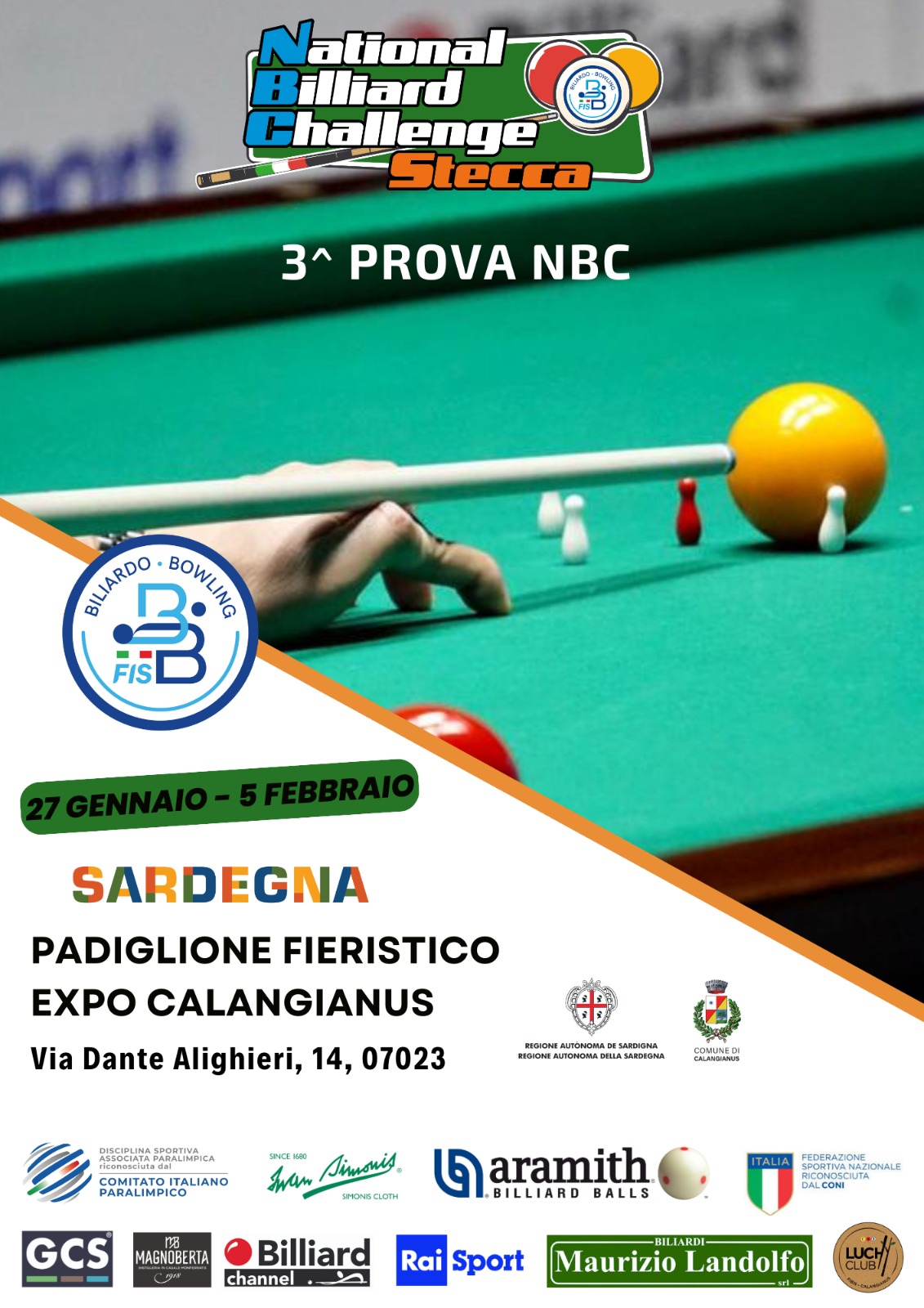 CAMPIONATI ITALIANI: CALANGIANUS OSPITERÀ LA 3^ PROVA NBC 2023-2024