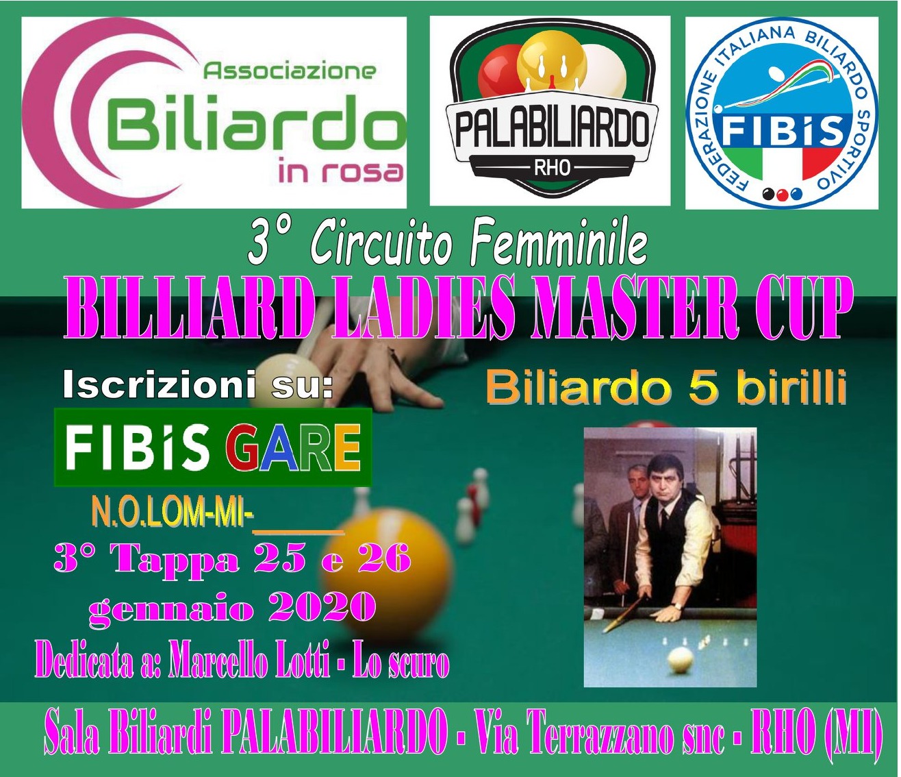 3^TAPPA “BILLIARD LADIES MASTER CUP”