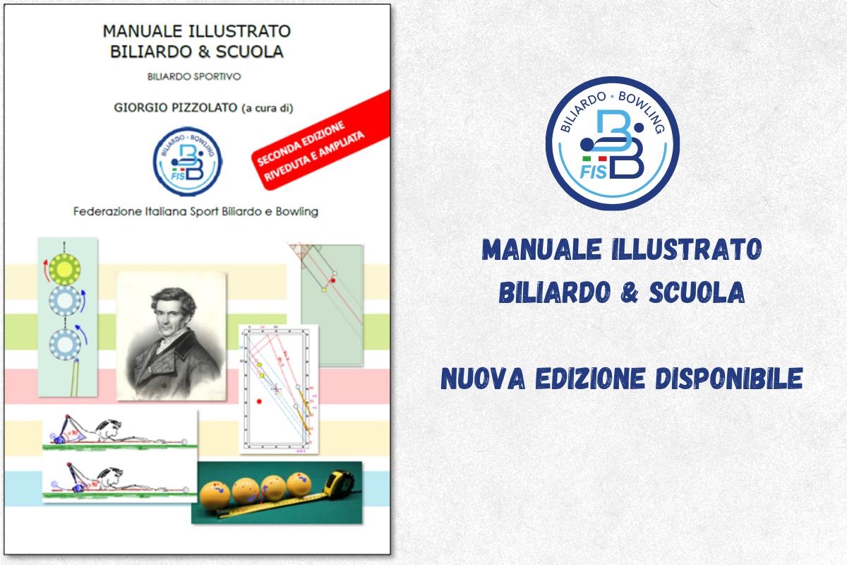 DISPONIBILE LA SECONDA EDIZIONE DEL MANUALE TECNICO FEDERALE DI BILIARDO SPORTIVO
