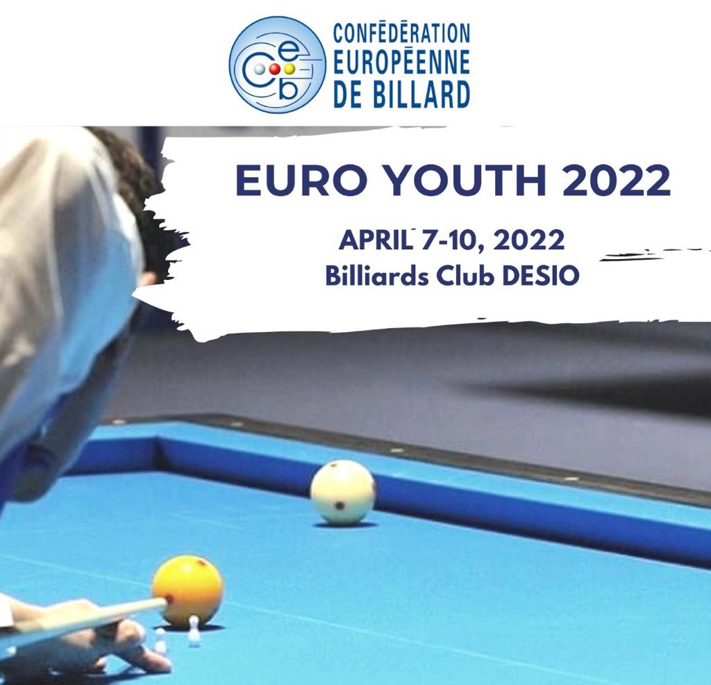 EURO YOUTH 2022: IL CSB BILLIARDS CLUB DI DESIO OSPITERÀ L'EVENTO INTERNAZIONALE 