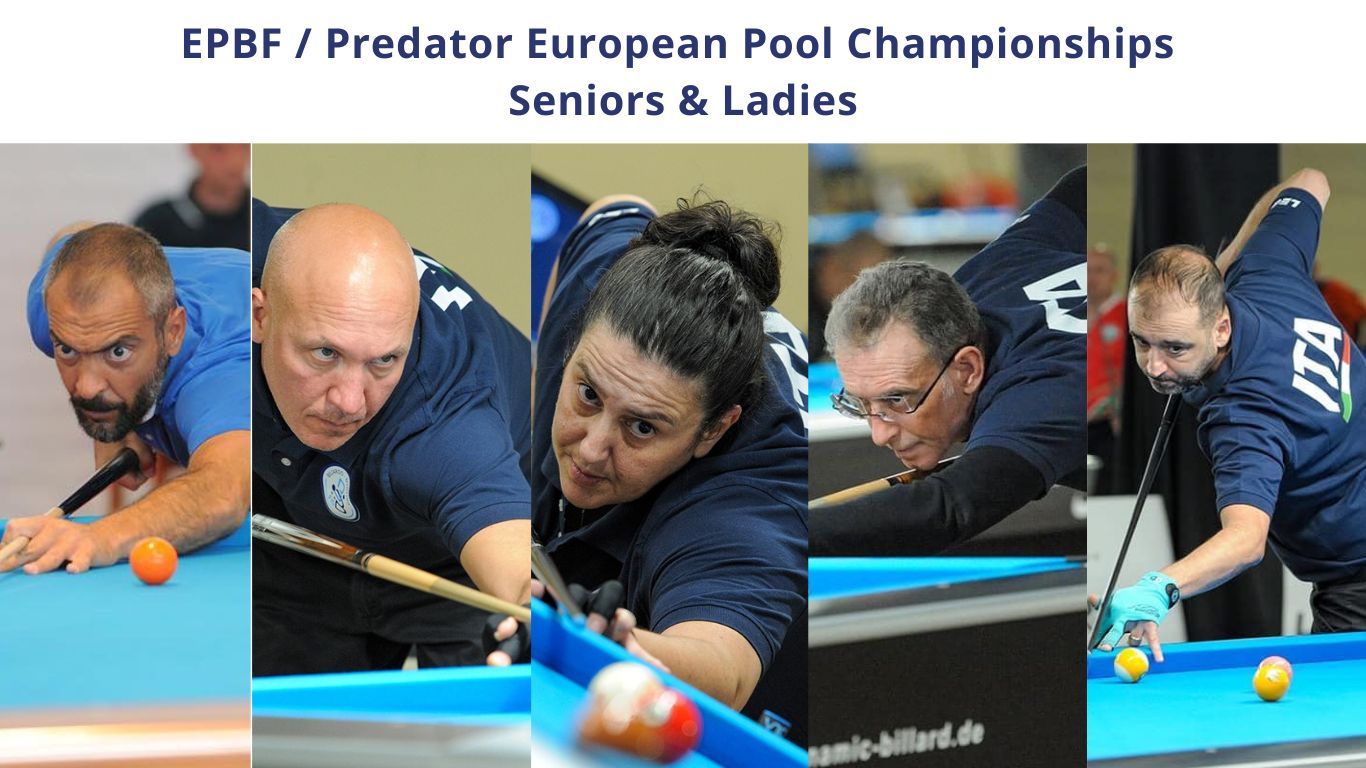 L’ITALIA DEL POOL AI CAMPIONATI EUROPEI SENIORS & LADIES 2025: 9 GIORNI DI GRANDE BILIARDO IN OLANDA