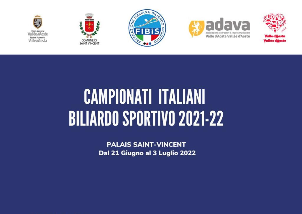 CAMPIONATI ITALIANI 2022 - APERTURA ISCRIZIONI 