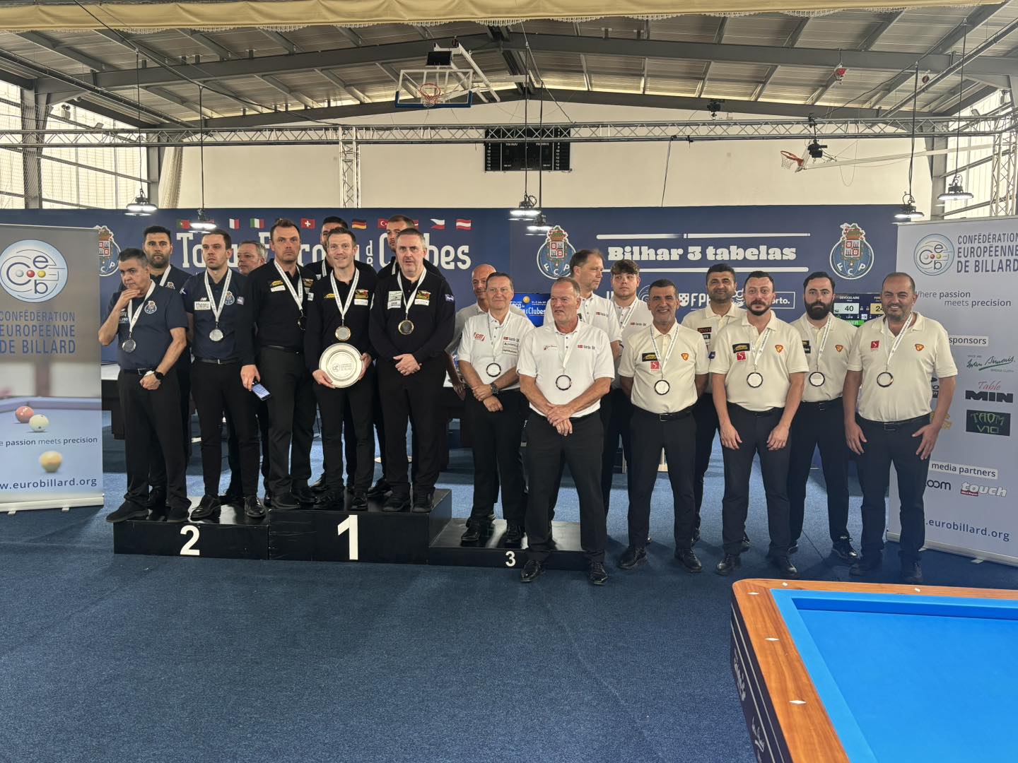 LA SQUADRA FRANCESE DEL BC SOISSONS SI AGGIUDICA LA COUPE D’EUROPE 3-CUSHION 2025