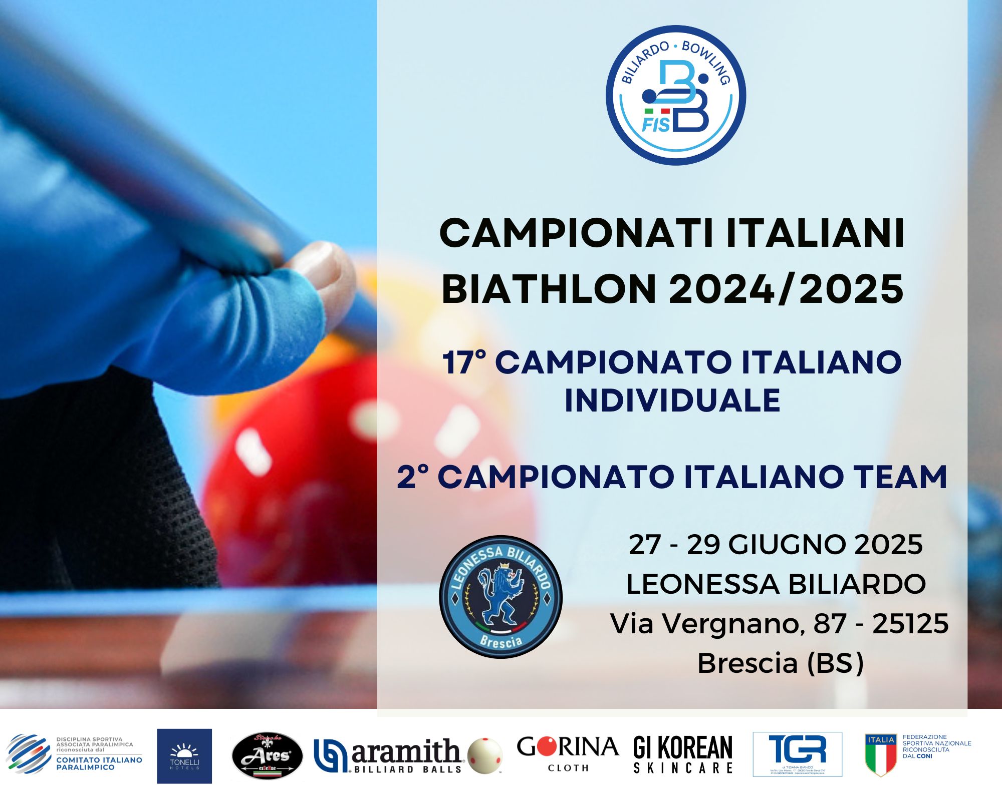 CAMPIONATI ITALIANI BIATHLON INDIVIDUALI E TEAM 2025: ORARI DI GIOCO