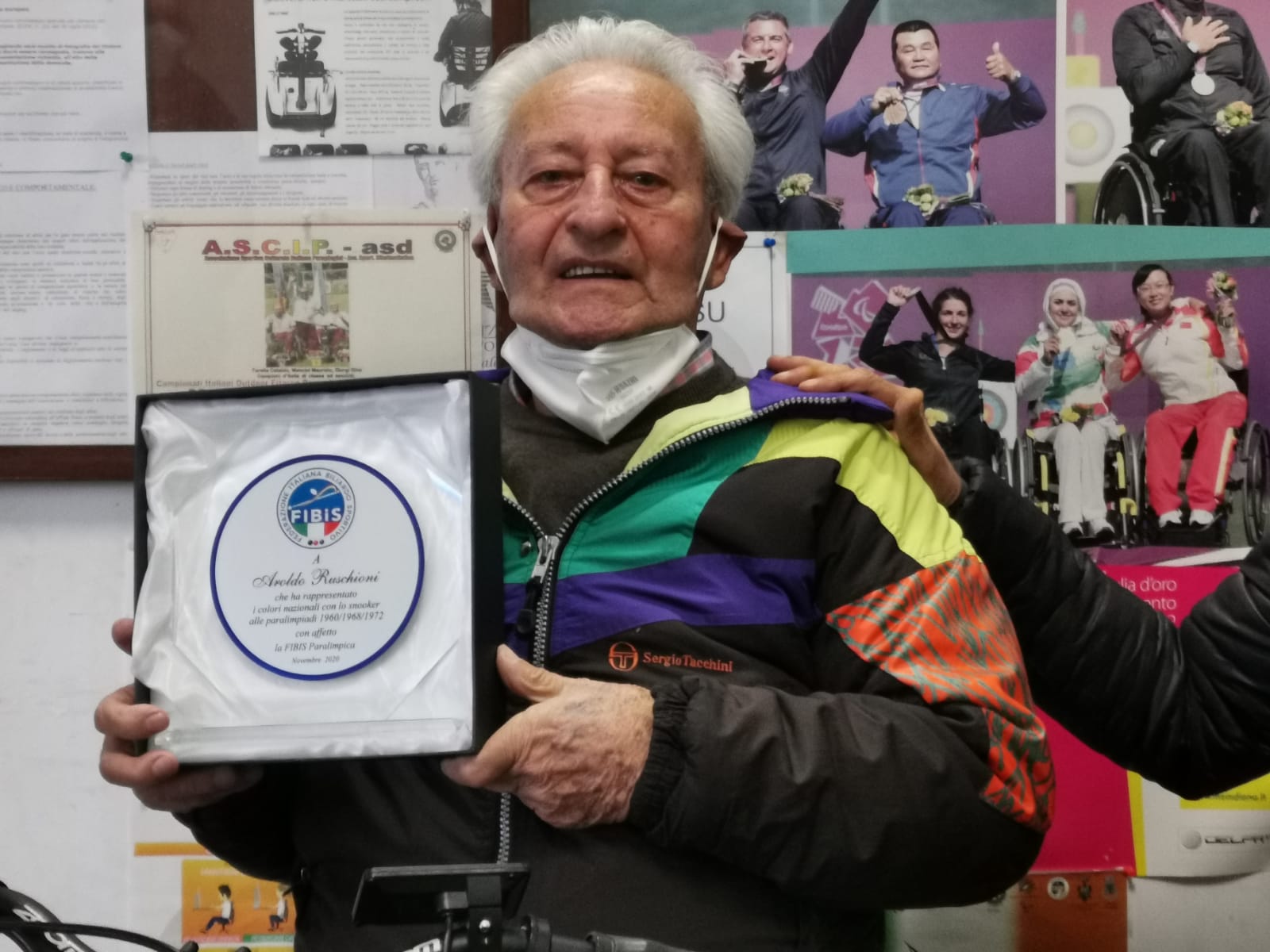 Biliardo Paralimpico: Aroldo Ruschioni premiato dalla Federazione