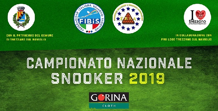 CAMPIONATO NAZIONALE SNOOKER 2019