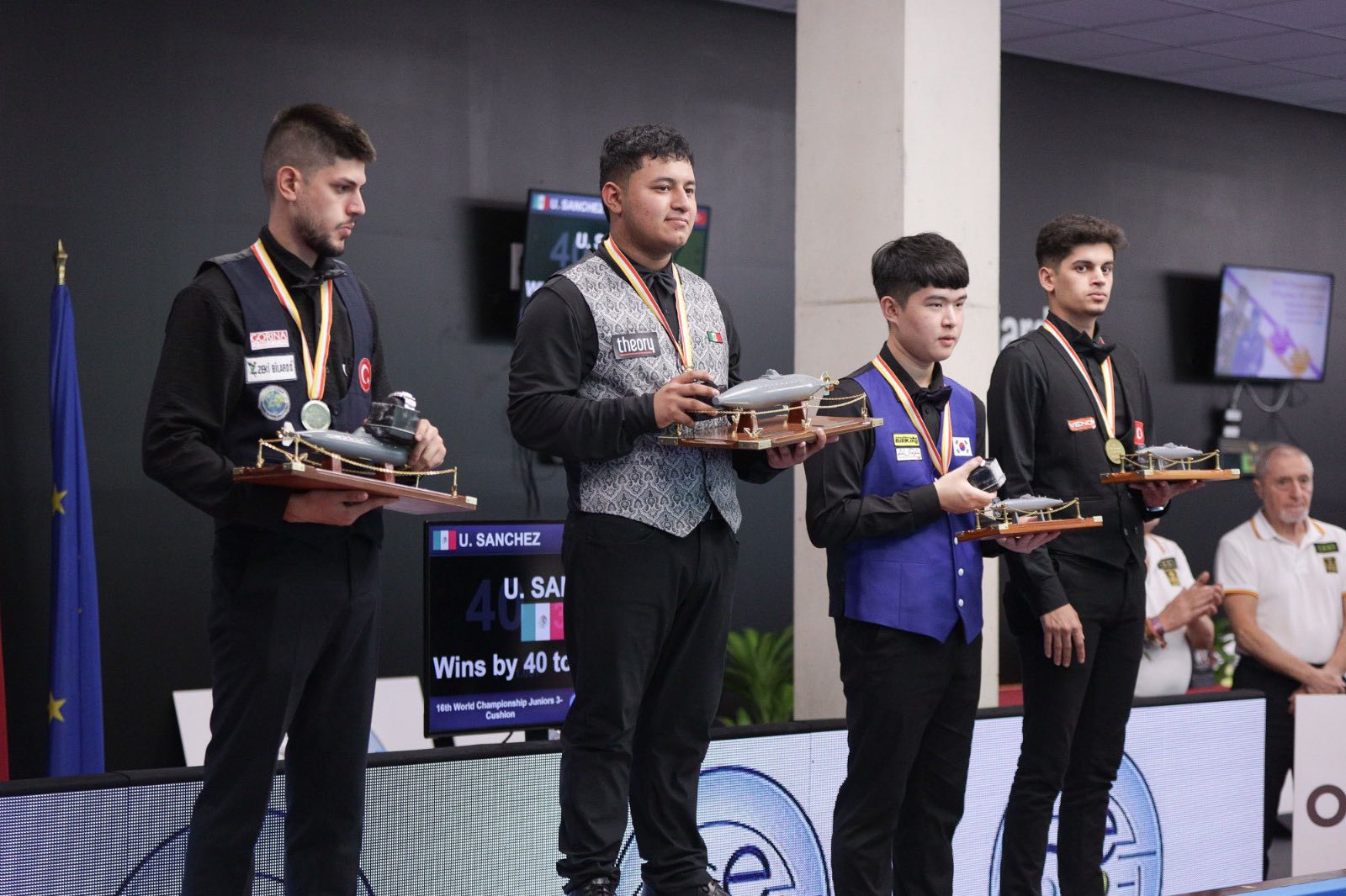 UBALDO SANCHEZ È IL NUOVO CAMPIONE DEL MONDO JUNIORES DI CARAMBOLA TRE SPONDE