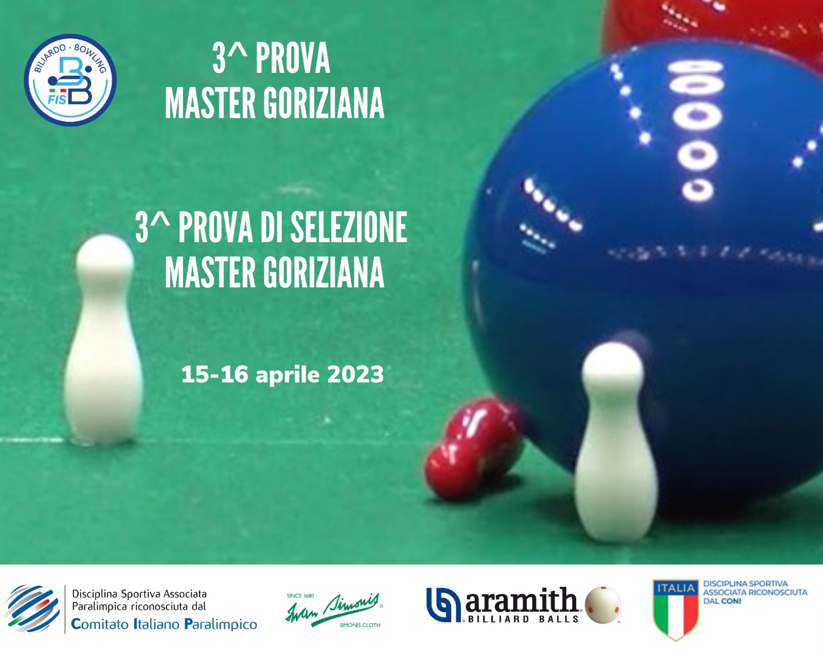 3^ TAPPA DEL CAMPIONATO ITALIANO MASTER GORIZIANA E DI SELEZIONE MASTER GORIZIANA