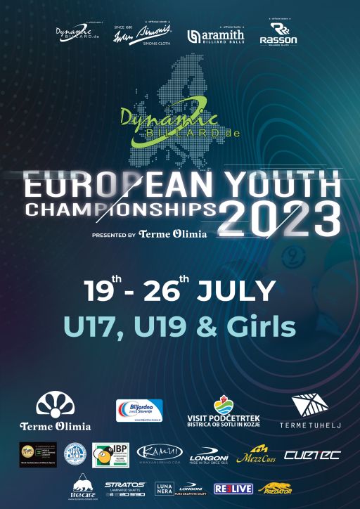 SINI, RUSSO E BONANSINGA RAPRESENTERANNO L’ITALIA AL DYNAMIC BILLARD EUROPEAN POOL CHAMPIONSHIPS U17 E U19