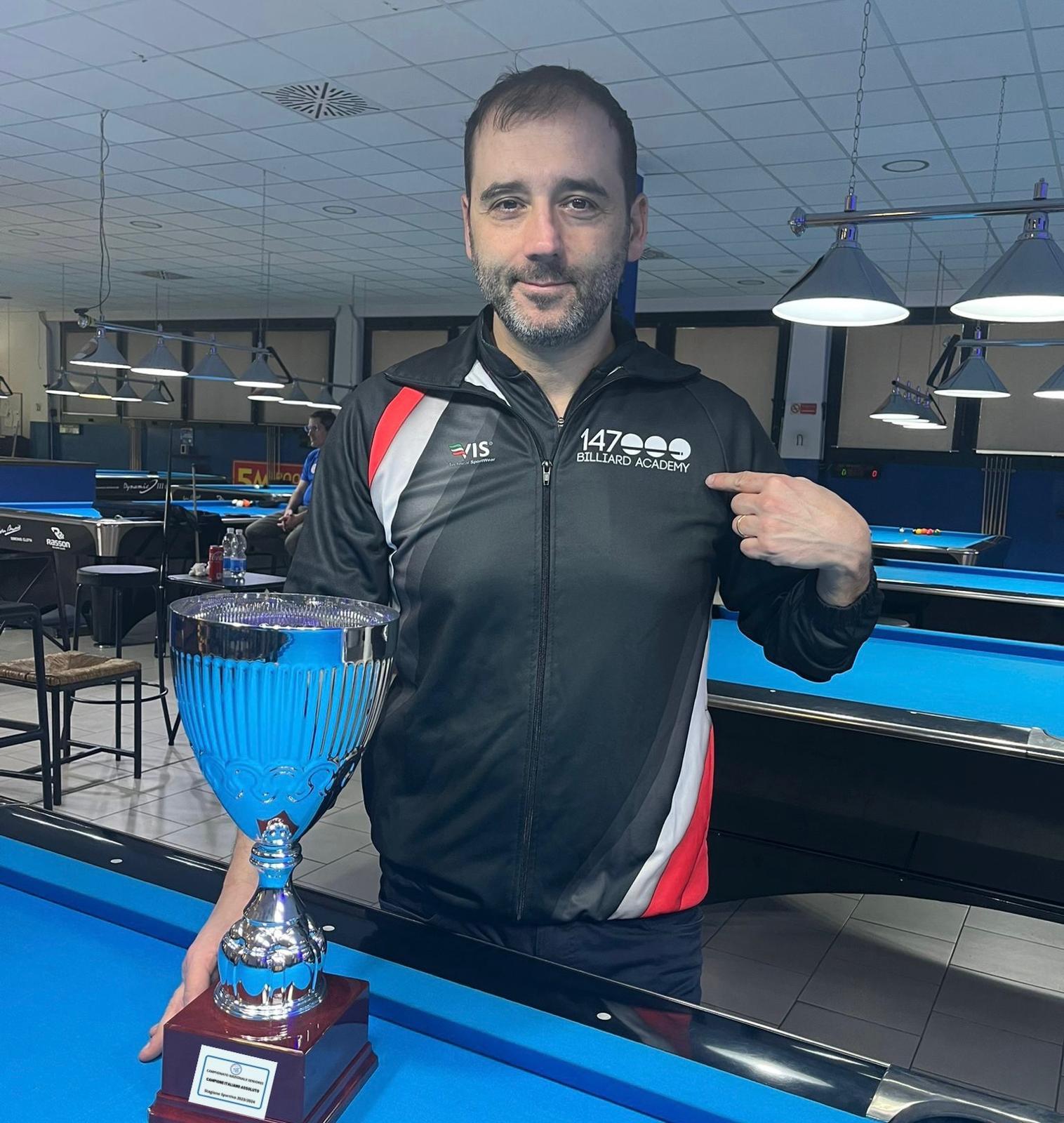 ANDREA GROSSO È IL NUOVO CAMPIONE ITALIANO SENIORES POOL