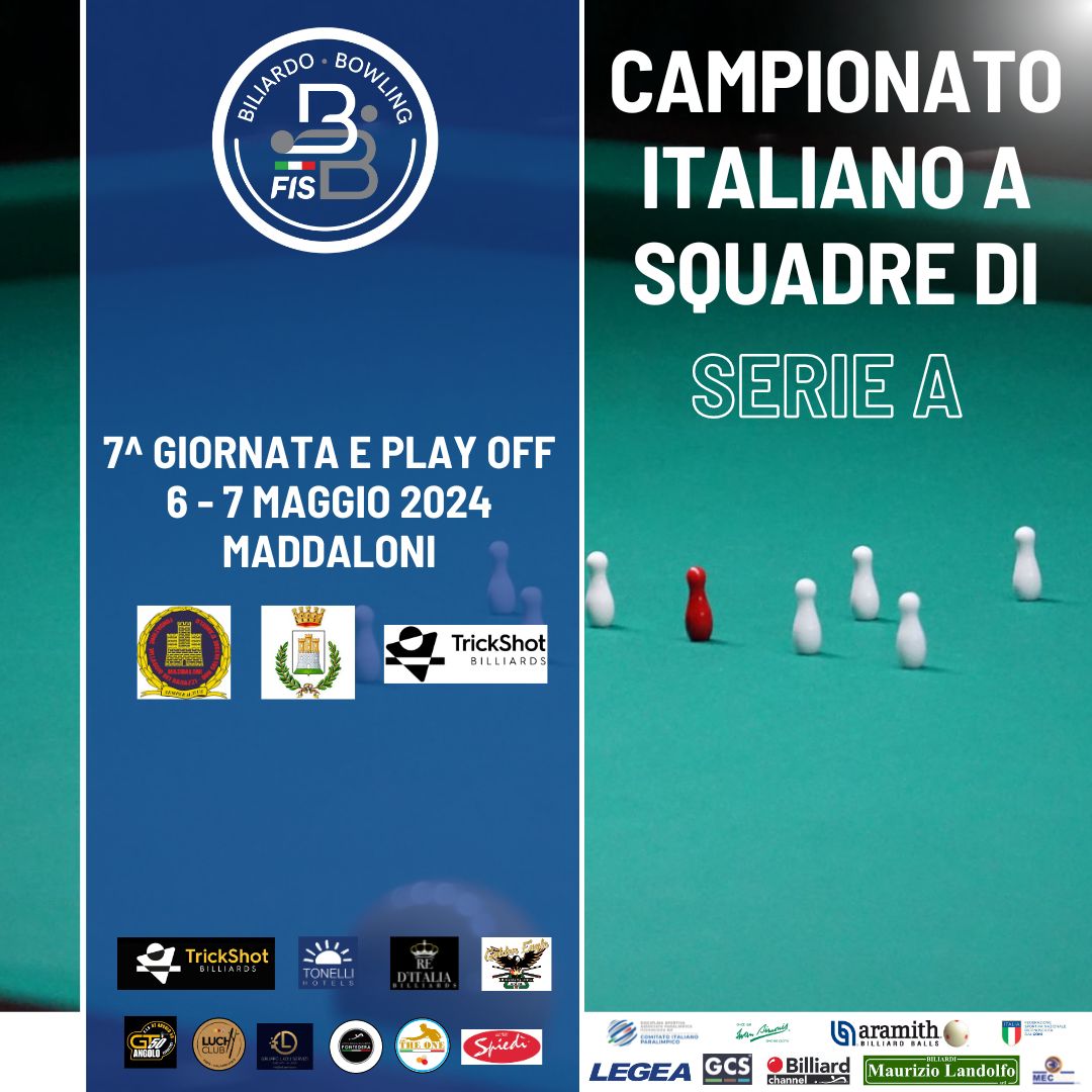 CAMPIONATO ITALIANO A SQUADRE DI SERIE A 2024 – GLI INCONTRI DELLA 7^ GIORNATA