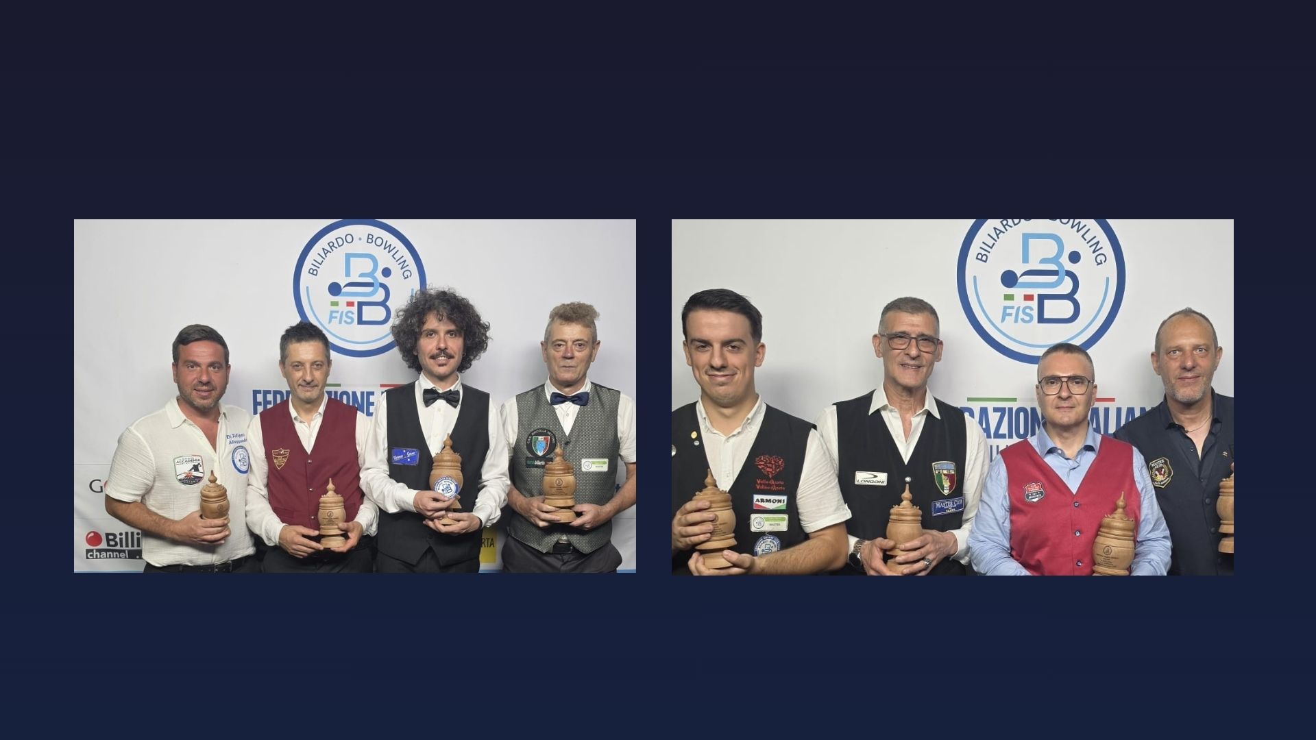 CAMPIONATO ITALIANO CARAMBOLA TRE SPONDE: ASSEGNATI I TITOLI DI 2ª E 3ª CATEGORIA