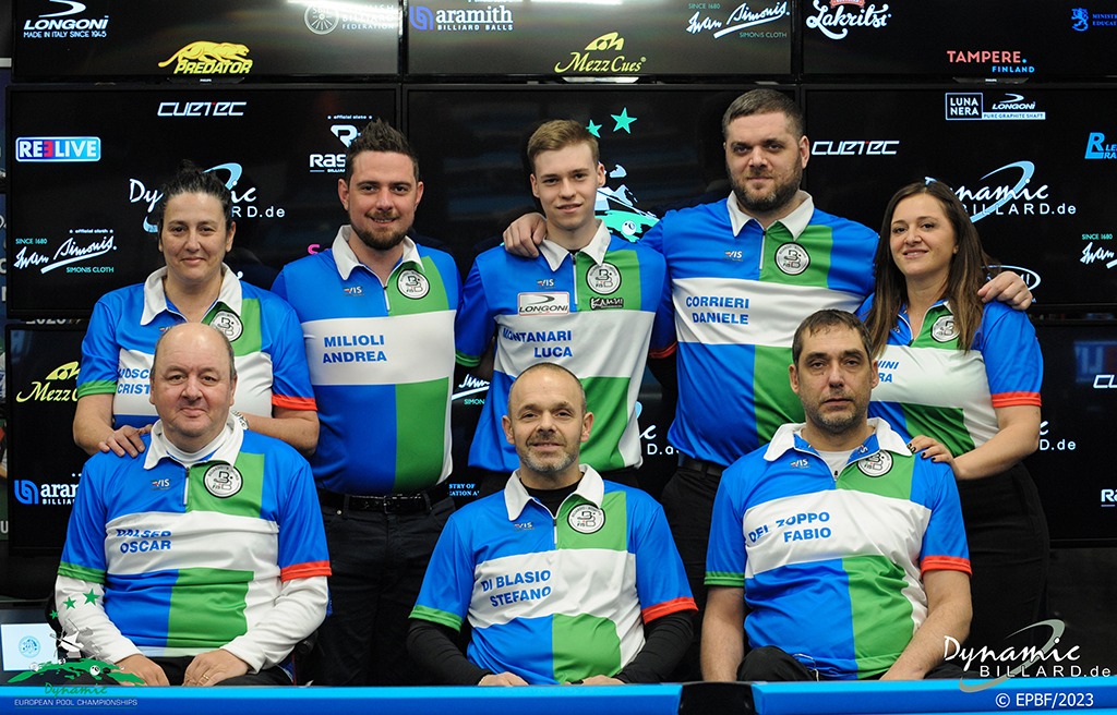 DYNAMIC BILLIARD EUROPEAN CHAMPIONSHIP MEN, WOMEN, UNDER 23 & WHEELCHAIR 2023: IL RACCONTO 