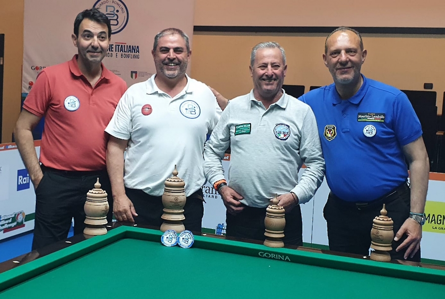 CAMPIONATO ITALIANO CARAMBOLA TRE SPONDE 2^  E 3^ CATEGORIA 2025