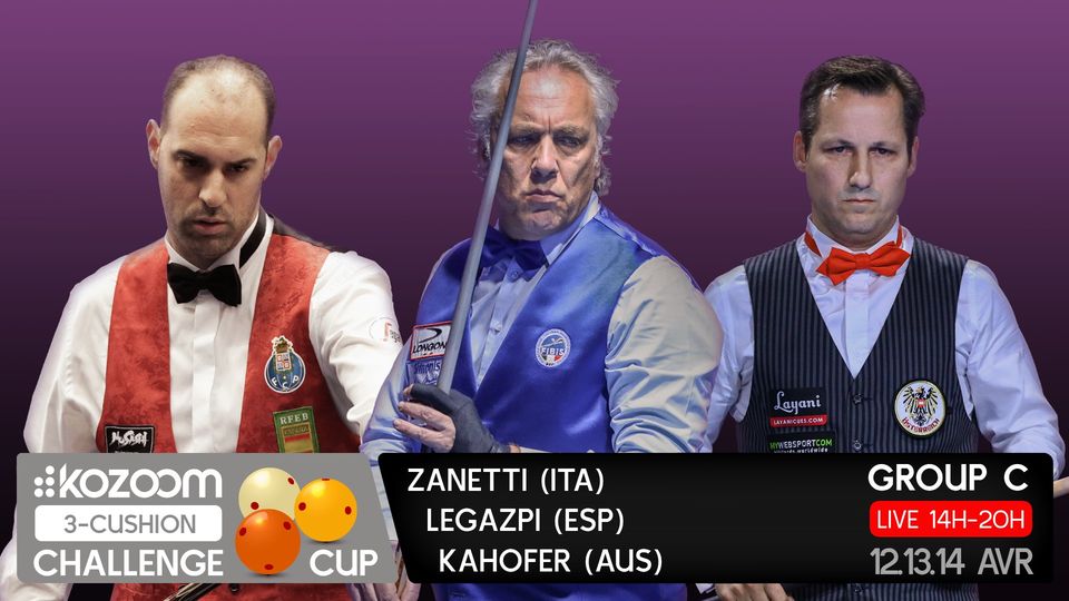 KOZOOM 3-CUSHION CHALLENGE: ZANETTI IN CAMPO 