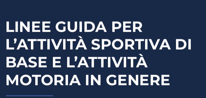  Linee guida per l'attività sportiva di base