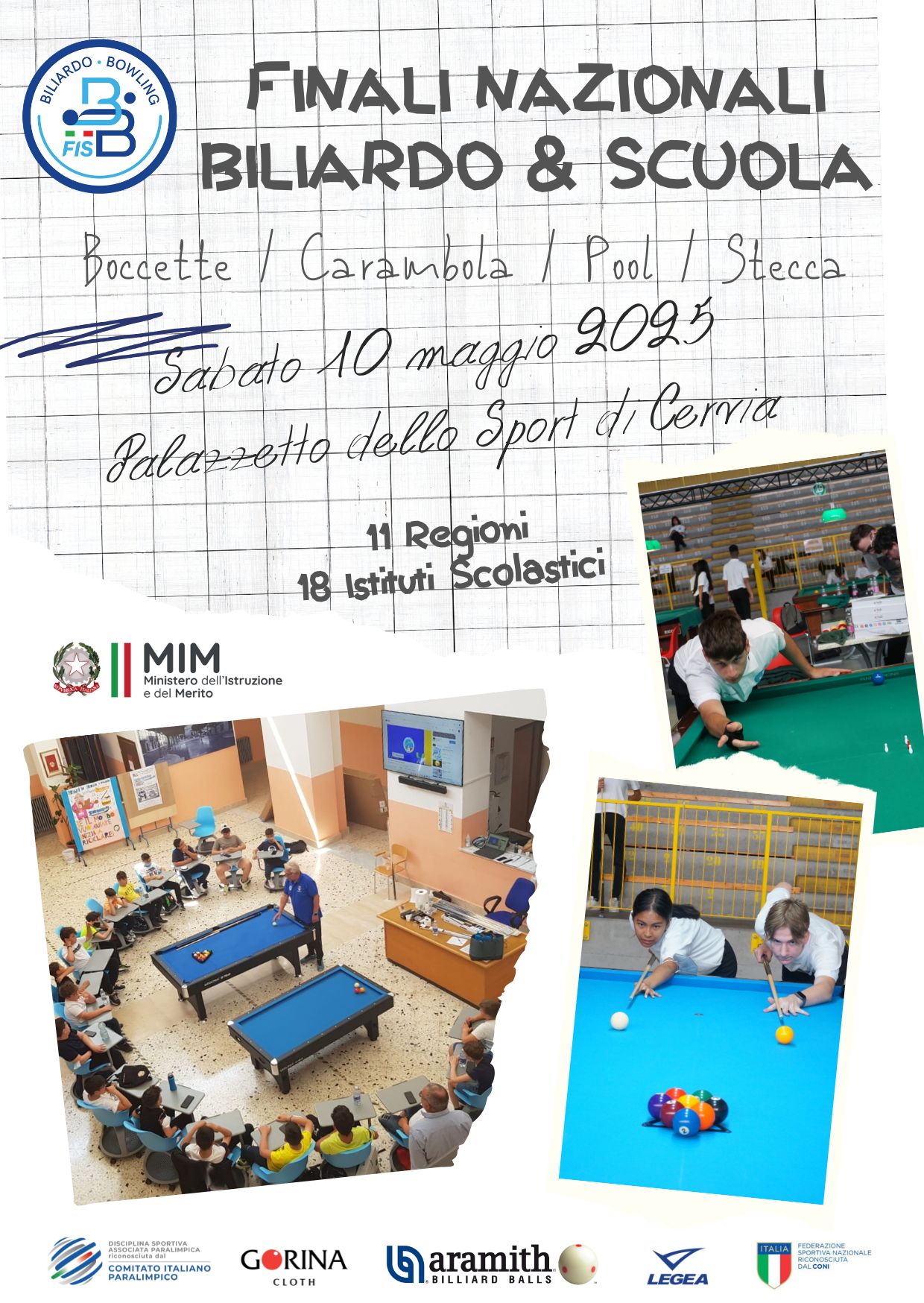 FINALI NAZIONALI BILIARDO & SCUOLA 2025