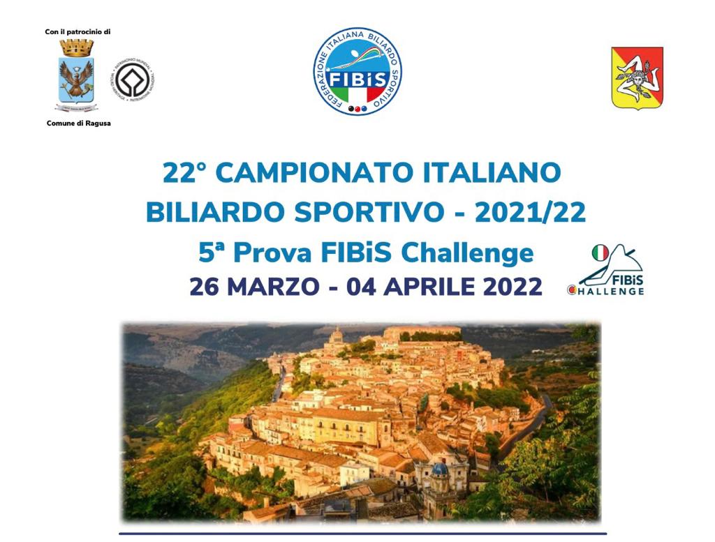 CAMPIONATI ITALIANI – TUTTO PRONTO A RAGUSA PER LA 5^ PROVA FIBIS CHALLENGE