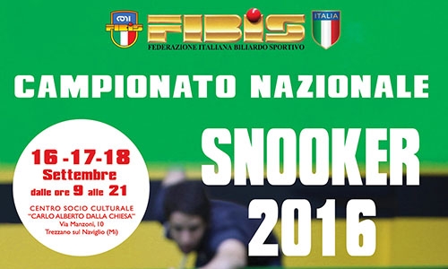 Campionato Nazionale Snooker 2016