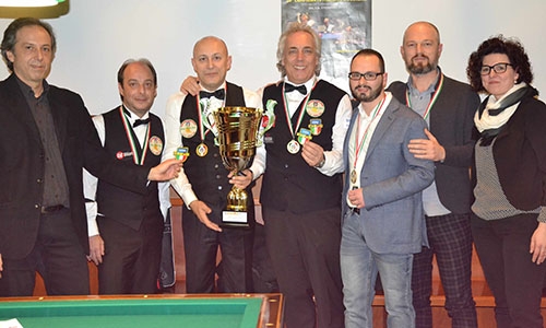 20^ Edizione Campionato Italiano a Squadre Carambola 3 sponde, altro successo per Green Planet Gold
