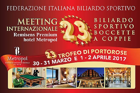 23 Meeting Internazionale biliardo sportivo boccette