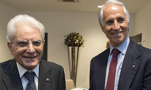 Mattarella abbraccia il mondo dello sport