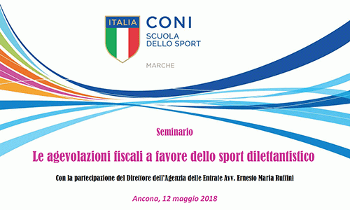 Seminario "Le agevolazioni fiscali a favore dello sport dilettantistico"