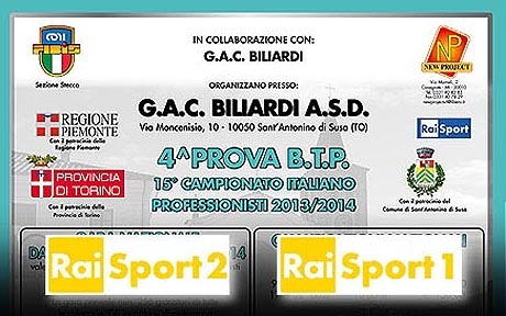 Ancora biliardo su Raisport: oltre 30 ore dedicate alla 4ª prova BTP