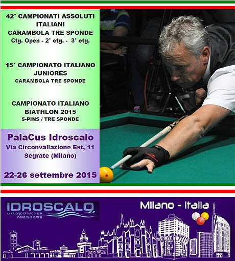 42° Campionati Italiani Assoluti - Carambola 3 sponde