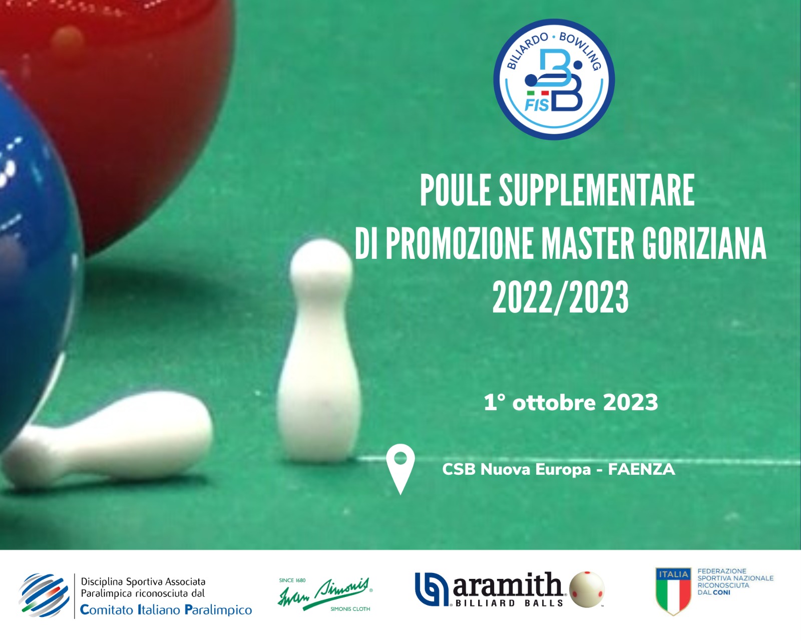 POULE SUPPLEMENTARE DI PROMOZIONE MASTER GORIZIANA 2022/2023