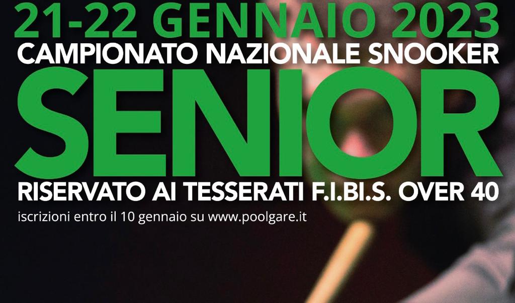 CAMPIONATO SENIOR 2023: ORARI DI GIOCO