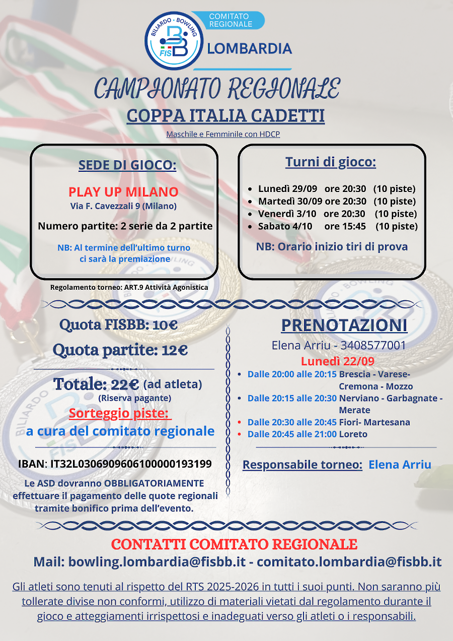 Locandina coppa italia cadetti