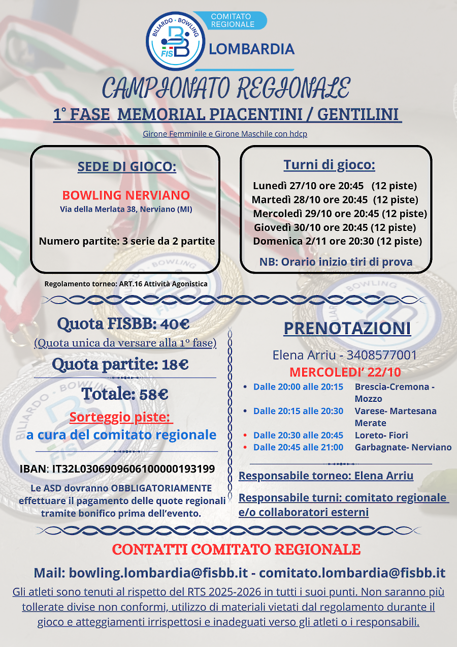 Locandina 1° MEMORIAL