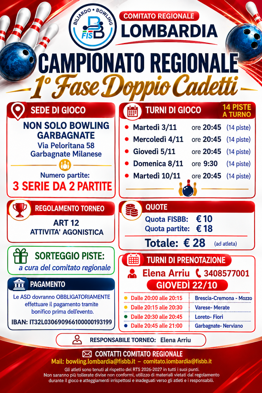 Locandina 1° Doppio Cadetti