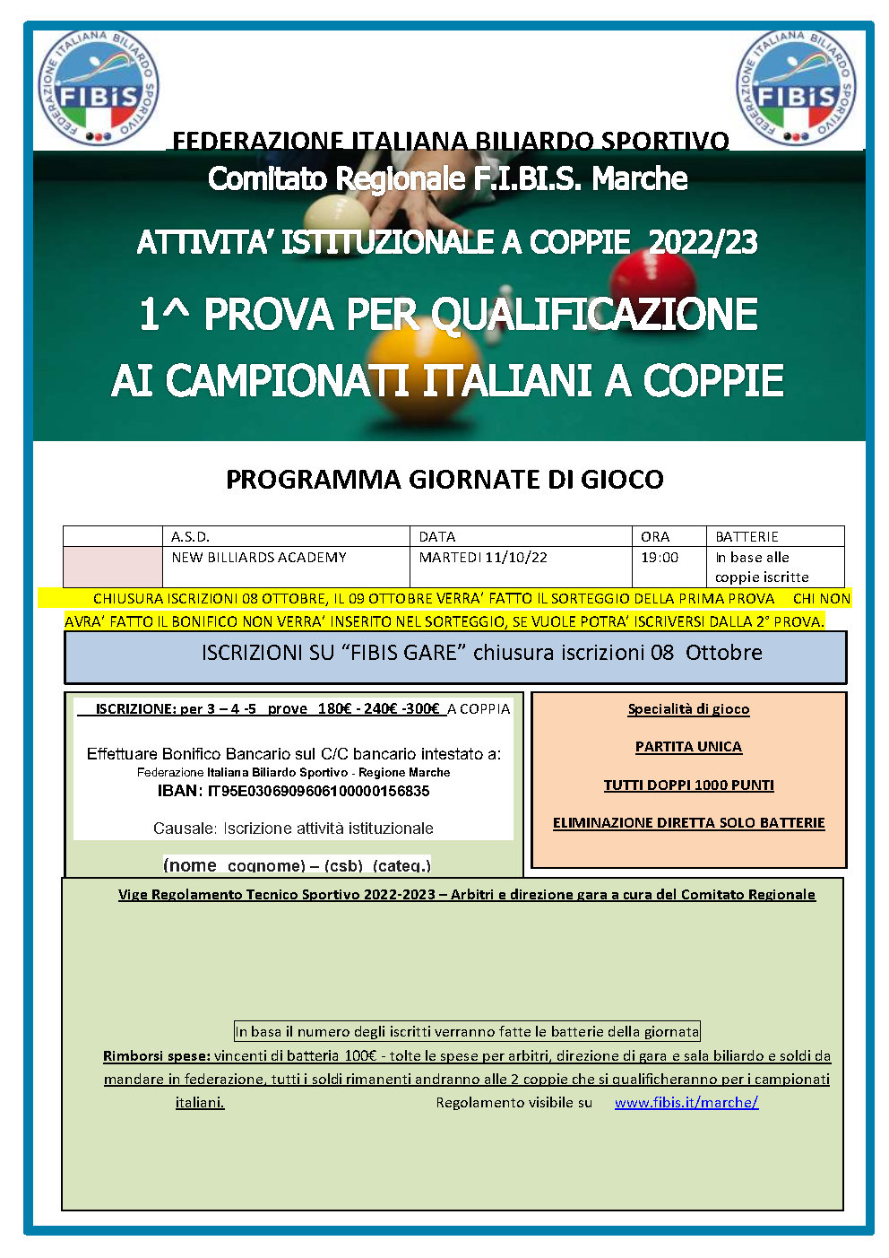 1 manifesto regionale 2022 2023 prova coppie