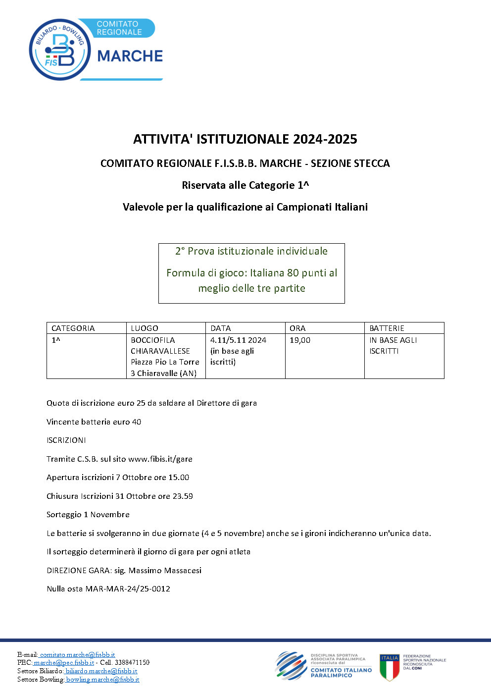 2 PROVE ISTITUZIONALI 1 cat