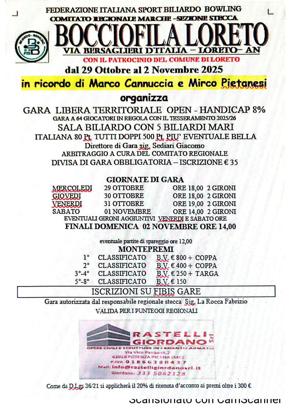 Memorial Cannuccia e Pietanesi