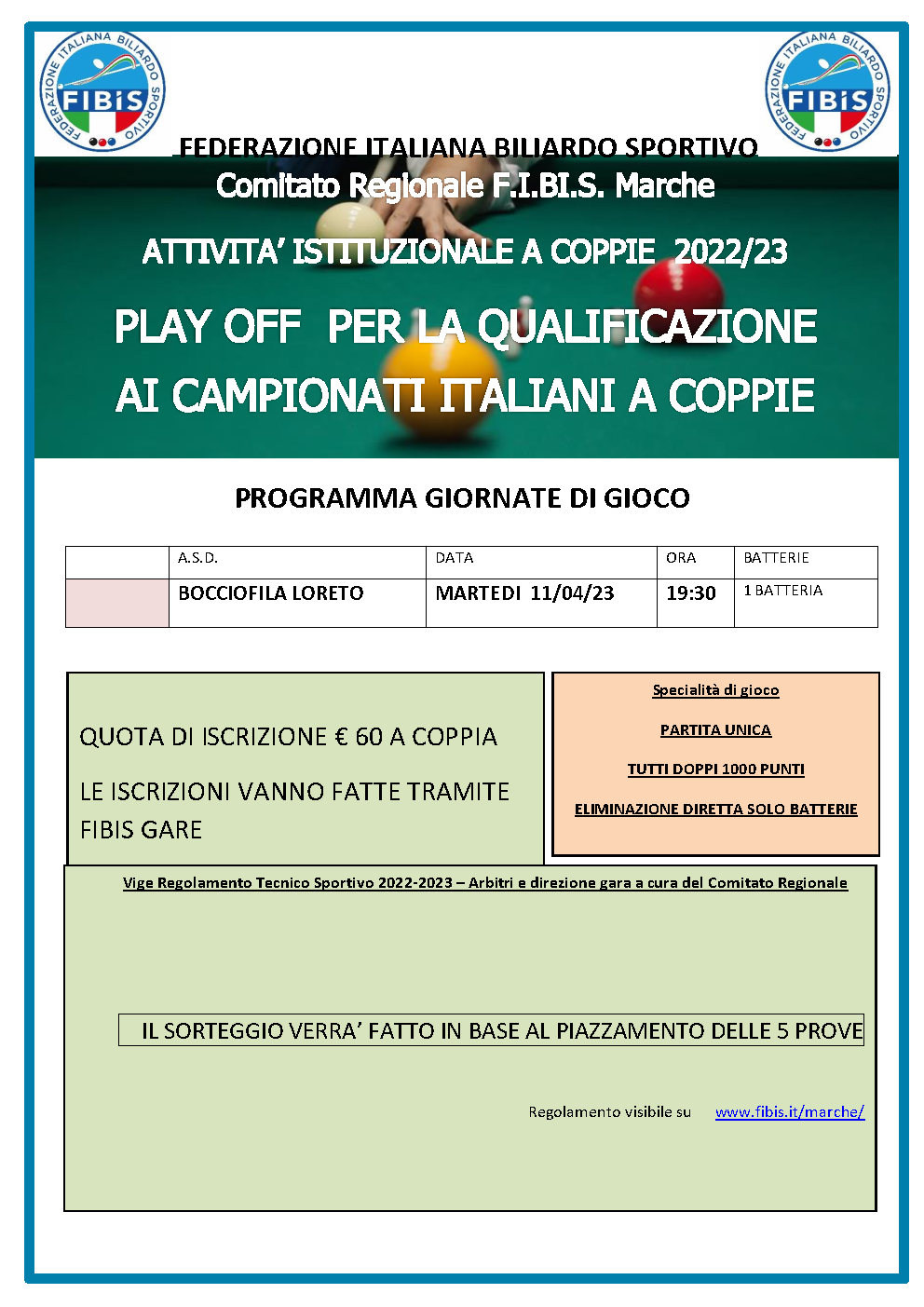 PLAY OFF COPPIE 2022 23