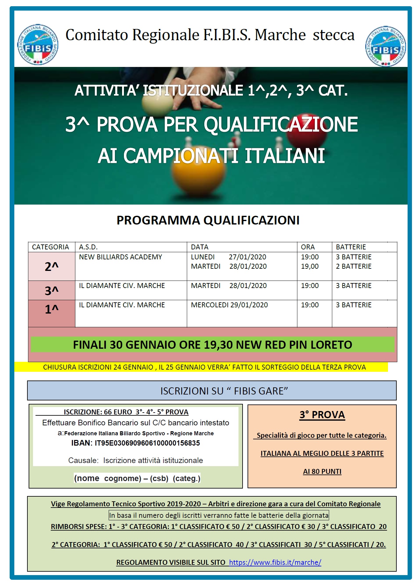 locandina terza prova di categoria 2019 20