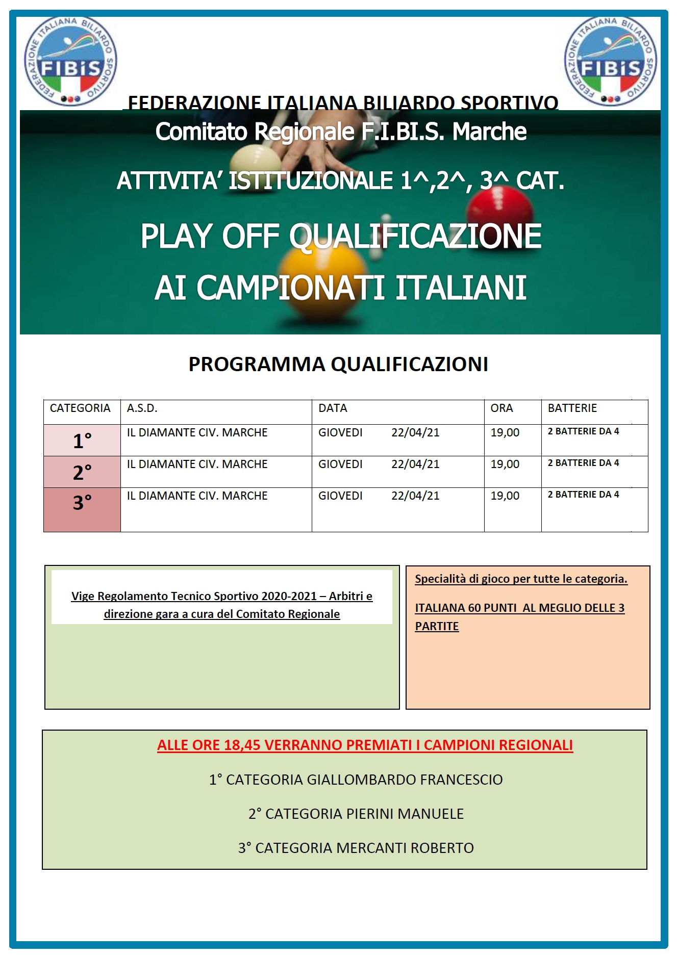 manifesto regionale 2020 2021 play off