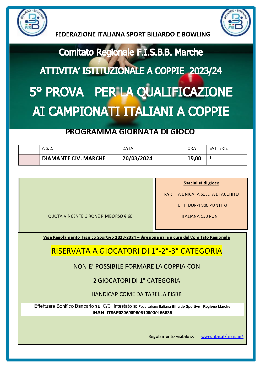 manifesto regionale 2023 2024 5 prova coppie