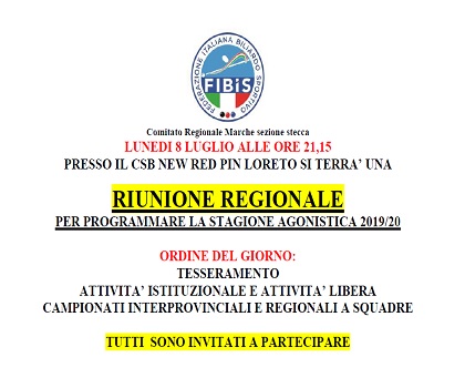 Riunione Regionale 2019/2020