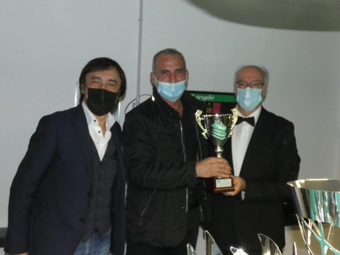 Giuseppe Amoruso premiato da Raffaele Di Gennaro e Massimo Pasin