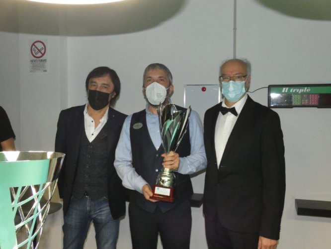 Stefano Alasso premiato da Raffaele Di Gennaro e Massimo Pasin