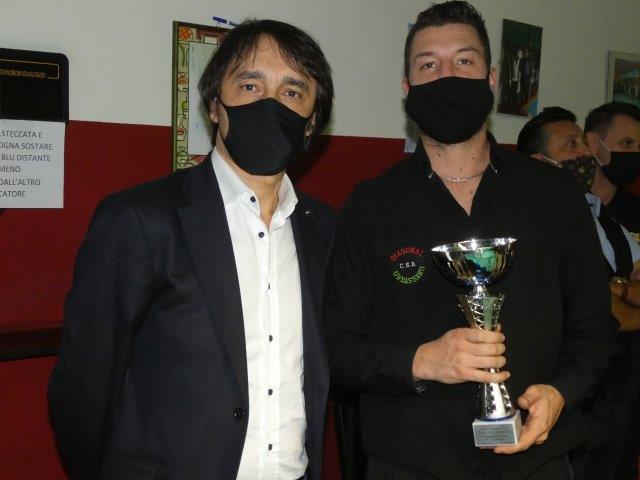 Riccardo Portesan premiato da Raffaele Di Gennaro